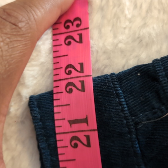 Joe Fresh| NWT Blue Corduroy Mini Skirt Front Slit With Side and Back Pockets - Picture 10 of 16